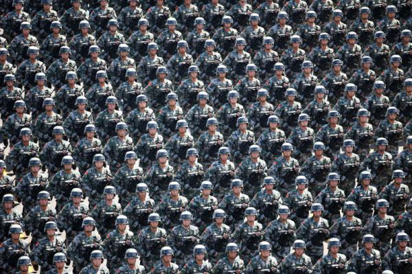 Army human parade