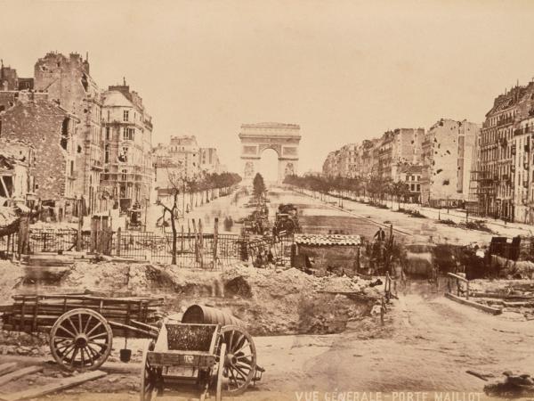 Gli Champs Élysées durante l’assedio prussiano del 1871