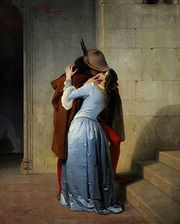 Il bacio, Hayez 1859