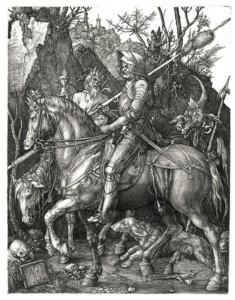  Ritter, Tod und Teufel , 1513  Albrecht Dürer -  Washington, National Gallery of Art