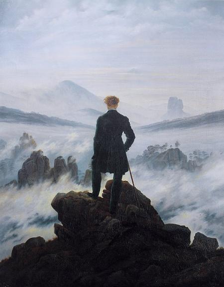 Caspar David Friedrich - Der Wanderer über dem Nebelmeer 