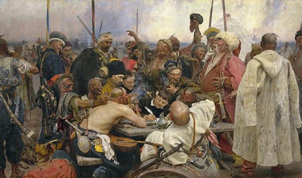  Ilyja Repin The Zaporozhye Cossacks replying to the Sultan  