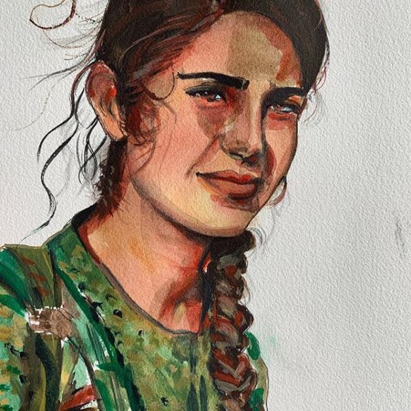 Giovane curda Peshmerga