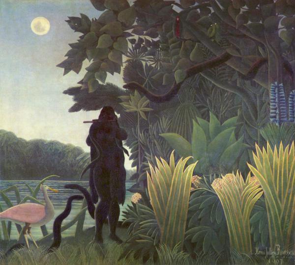 La naissance de la musique  La Charmeuse de Serpents - Henri Rousseau - 1907