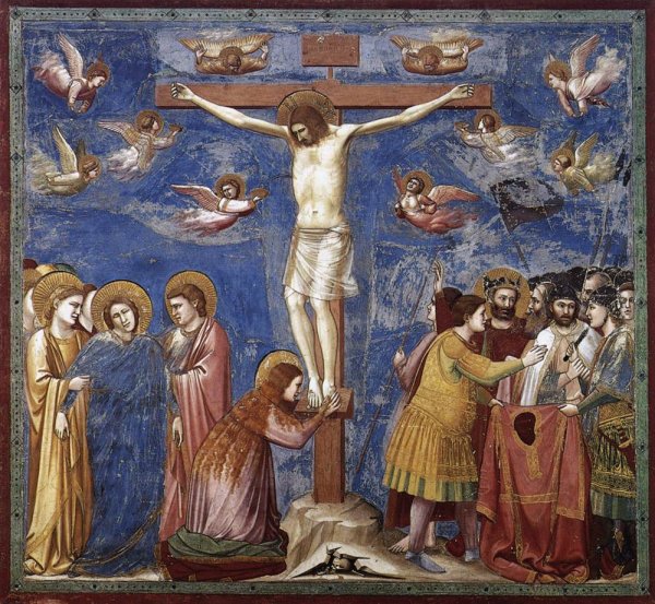 La Crocifissione di Giotto. Padova, Cappella degli Scrovegni.  