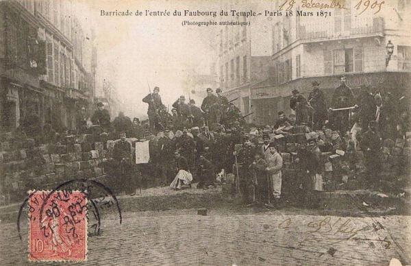 barricata rue du Faubourg-du-Temple