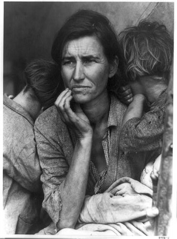 Migrant Mother, Dorothea Lange, USA 1936