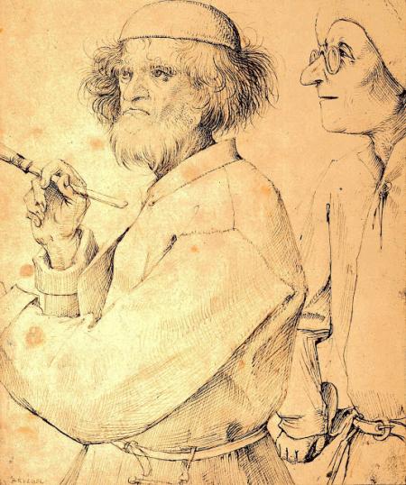 Pieter Brueghel l'Ancien et un client. 1559