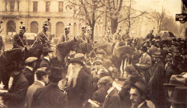Zurigo, Paradeplatz, 1918. Sciopero generale