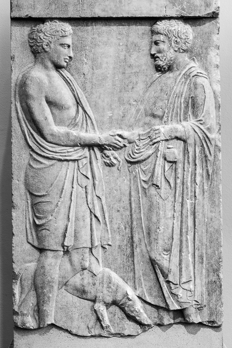 Stele funeraria,400 a.C. Atene, Museo Archeologico (foto: Riccardo Gullotta)
