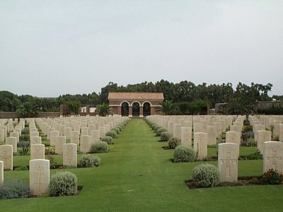 Il cimitero militare di Anzio.