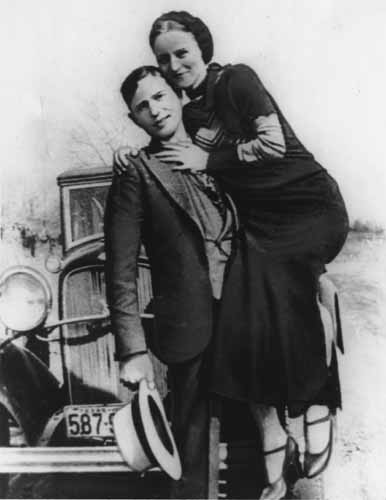 Bonnie and Clyde, forever young.