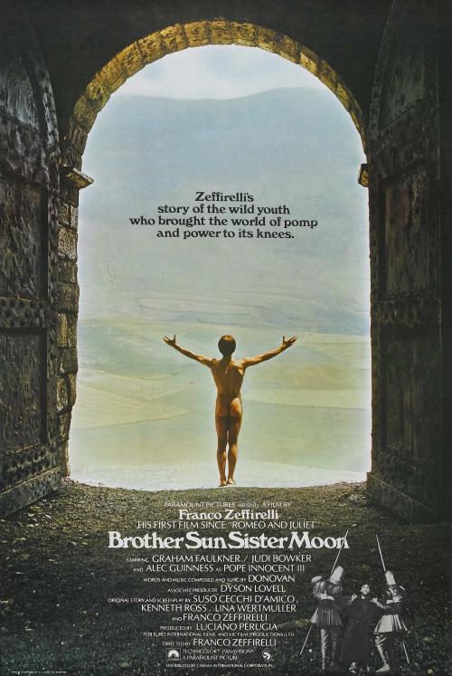 Brother Sun Sister ‎Moon, la locandina dell’edizione inglese del film di Zeffirelli.‎