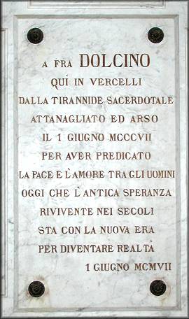 Fra'Dolcino. Vercelli, 1307.
