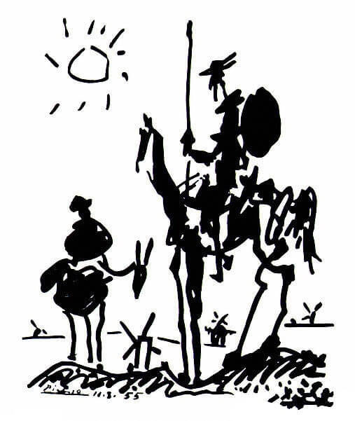 Pablo Picasso, Don Quixote,1955