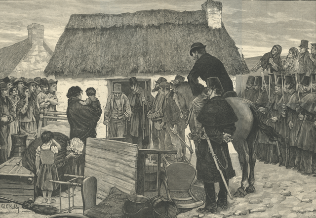 Eviction, Ireland, 1881