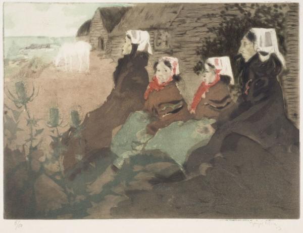 Jacques Villon: Les femmes d'Ouessant, olio su tela, 1903