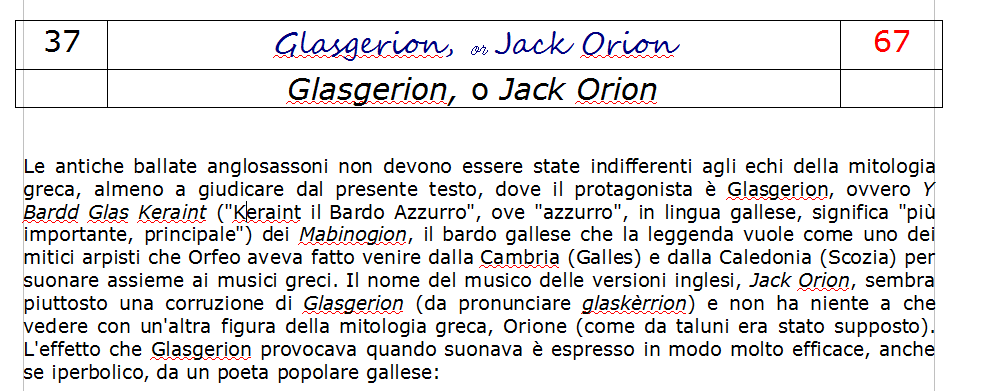 Glasgerion [Jack Orion]