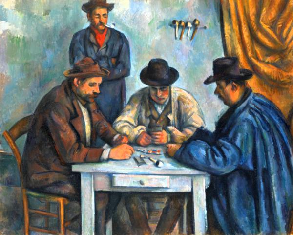 LES JOUEURS DE CARTES <br />
Paul Cézanne – 1891
