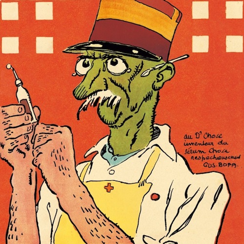 Gus Bofa, La baïonnette, copertina del n.87, 1917