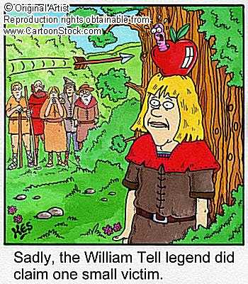 "Purtroppo nella leggenda di Guglielmo Tell c'è stata una piccola vittima..."