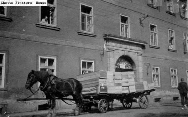 Trasporto dei morti a Theresienstadt