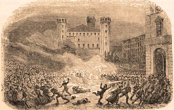 Piazza Castello, 21 settembre 1864