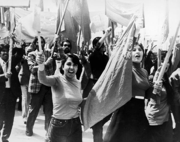 Kabul, corteo di lavoratori e lavoratrici 1979