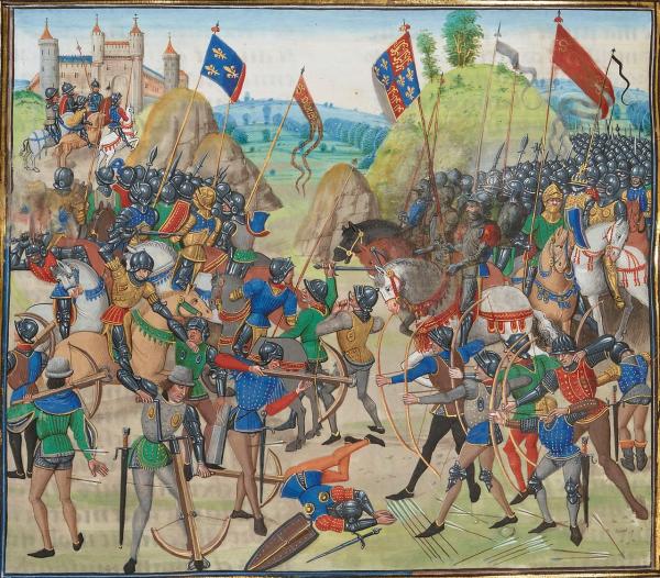 Guerra dei 100 anni. Battaglia di Crécy, 1346