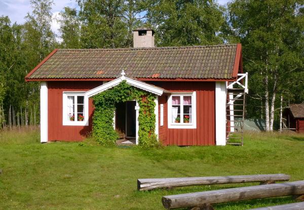 Luossastugan (Luossa Cottage) in Skattlösberg where Dan Andersson lived 1912 - 1915