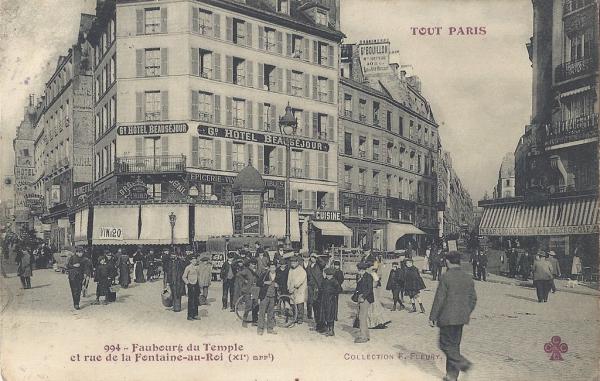 Faubourg du Temple et Rue de la Fontaine-au-Roi