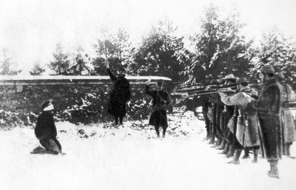 Fucilazione di un disertore francese a Verdun
