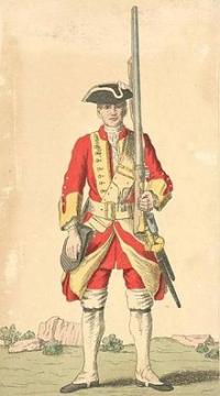 Soldier of 29th regiment 1742