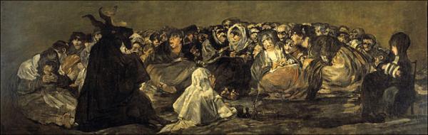Francisco Goya- El Aquelarre, 1821 Madrid Prado