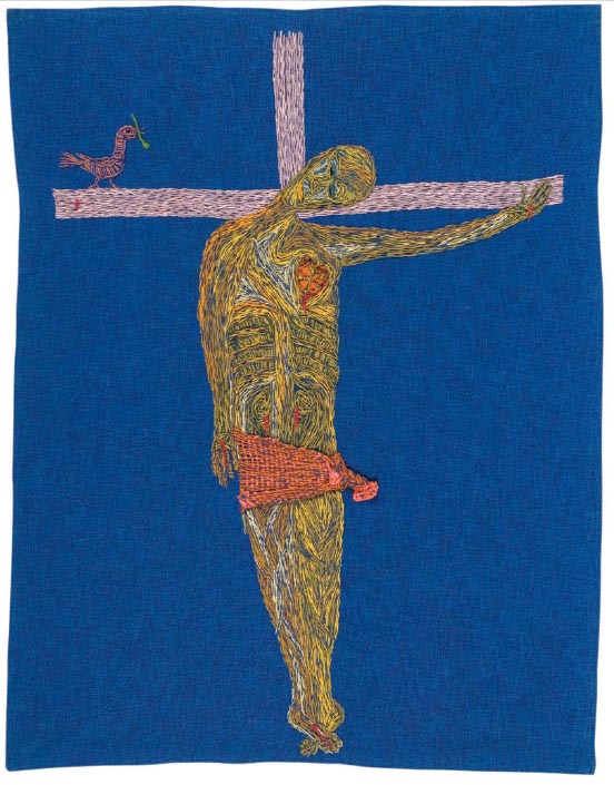 Violeta Parra. “Cristo en bikini”, Arpillera, 1964