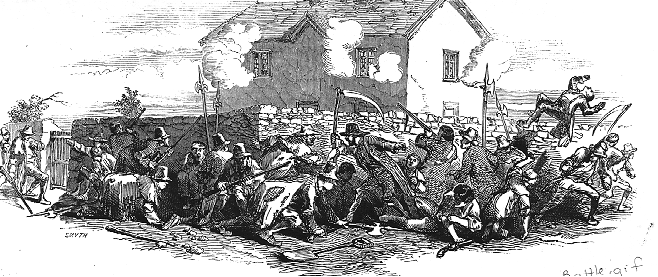 Young Ireland Rebellion, 1848, in ‎una stampa inglese dell’epoca. ‎