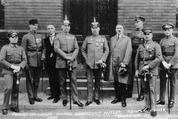 I protagonisti del Bürgerbräu-Putsch del 1923