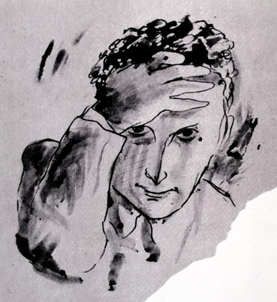 autoportrait de Carlo Levi fait en prison aux Nuove à Turin en 1934