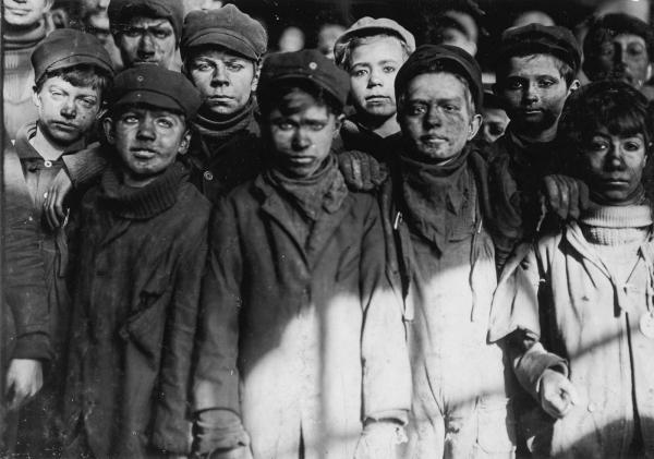 Breaker boys at Pennsylvania Coal Company, 1911 credit to Lewis Hine
