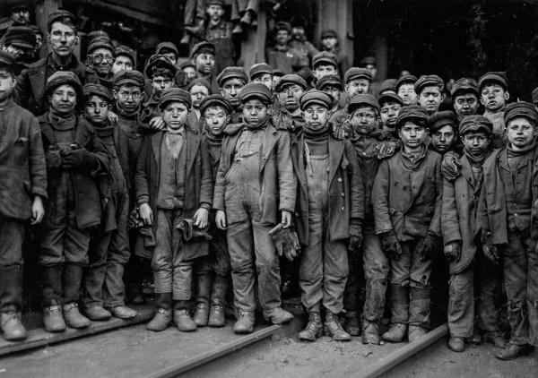  Breaker boys at Pennsylvania Coal Company, 1911 credit to Lewis Hine