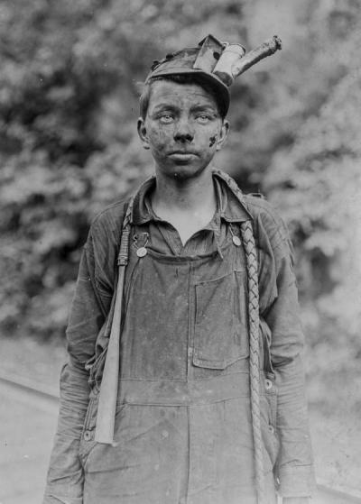  A young driver at Brown Mine- West Virginia 1908 credit to Lewis Hine