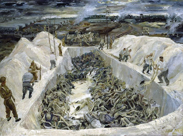 One of the death pits ,1945  Leslie Cole - London, IWM   