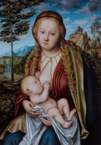   Vierge allaitant l'enfant, 1515  Lucas Müller CRANACH