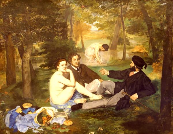 "Le déjeuner sur l'herbe" de Manet 