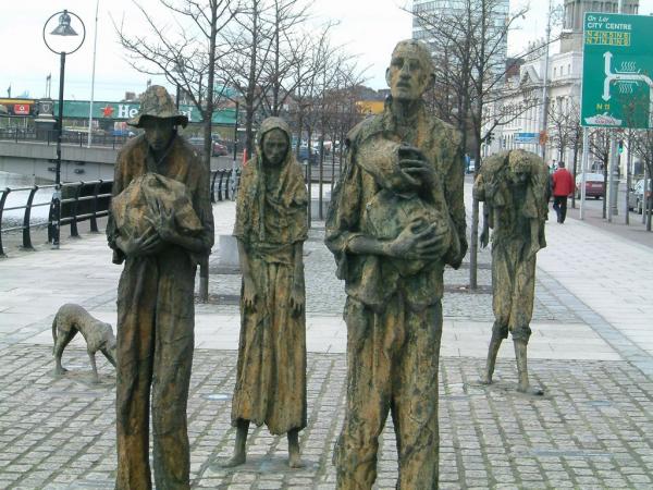 ‎Dublino. Monumento in ricordo delle vittime della “Great Famine”‎