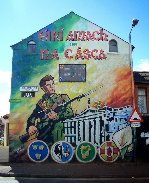 L’Easter Rising ricordata in un murale a Belfast