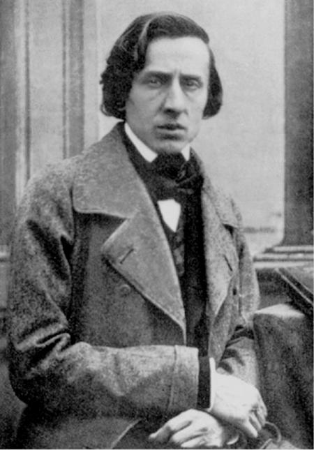 Fryderyk Chopin nel 1849, anno della morte