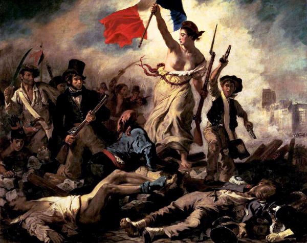 <br />
‎“La Liberté guidant le peuple”, olio su tela dipinto da Eugène Delacroix ‎nel 1830, anno della “Rivoluzione di Luglio”‎