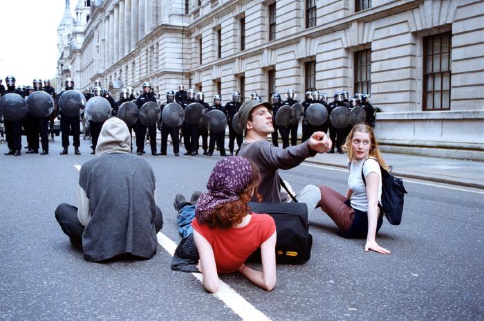 Reclaim The Streets, London, May 2000. Photo by Georgina Cook