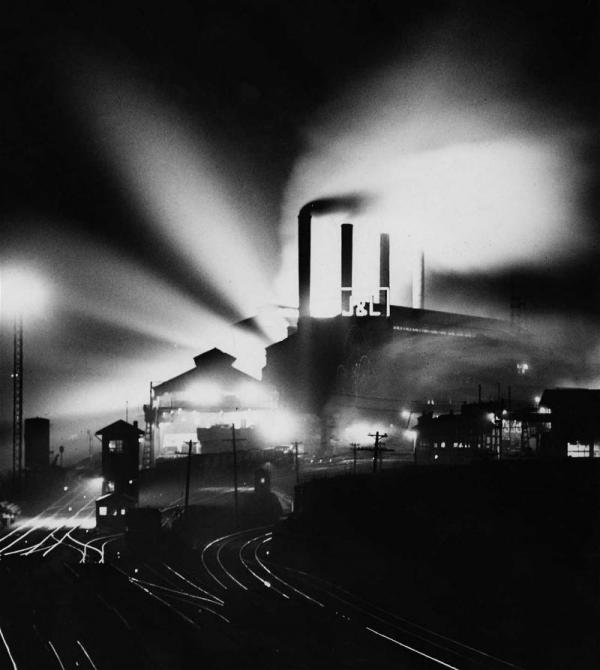 Pittsburgh steel mill, 1946